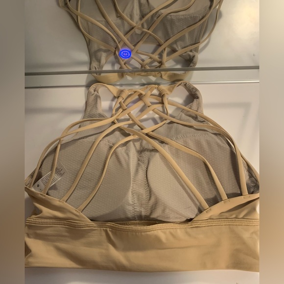 EUC Lululemon Free to Be High-Neck Longline Bra Wild Light Support Pecan Tan - Picture 5 of 8